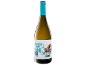 White wine with a blue cap and a label featuring an octopus, Albariño and Salne Val text