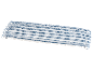 Microfiber mop head refill with white and blue stripes