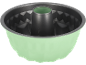 Light green non-stick bundt cake pan