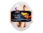 Mini ice cream dessert peach and vanilla with raspberry sauce, 140 ml.