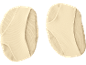 Two flesh-colored foot protectors for dance or sport.