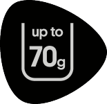 Up to 70g seal