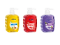Three handwashes with pump: passion fruit & coconut, pomegranate, and elderberry.