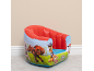Red and blue inflatable children's armchair with cartoon characters