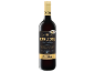 Bottle of red wine Gran Reserva Rioja 2015 with a gold and black label.