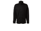Men's black zip-up fleece jacket with a stand-up collar.