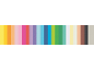 A vibrant rainbow of colorful paper strips, ideal for crafts and creative projects.