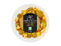 ERIDANOUS pitted green olives with cheddar and herb dressing, 150g, vegetarian