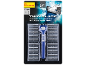 Razor with 20 twin blade refill cartridges, with aloe vera and vitamin E.