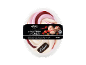 Strawberry and vanilla ice cream dessert with ripples and chocolate decoration, 900 ml.