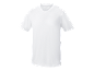 Men's white short-sleeved V-neck t-shirt