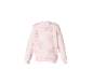 Pink sweatshirt with ballerina print