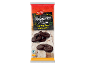 Puff pastry biscuits with cocoa glaze in a red and black package.