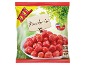 XXL bag of frozen strawberries, ideal for smoothies, with preparation instructions.