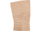 Beige compression knee brace with knitted texture