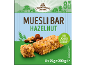 Hazelnut muesli bars with no added sugar, 8 bars of 25 g each.