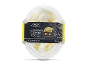 Mini lemon cookie ice cream dessert with lemon sauce, 140 ml