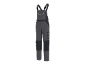 Men's work dungarees in dark grey with black accents and reflective details.