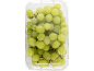 Green grapes in a clear plastic container