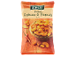 Packaging of Alesto Roasted Cashews & Peanuts Chili on a wooden background.