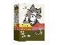 Packaging of Mila's World Gourmet Festive Pâté cat food, featuring 12 pouches in various flavors: chicken with turkey, liver & herbs; chicken with beef, chicken hearts & herbs; chicken with duck & herbs; and poultry with veal & herbs.