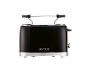 Black toaster with '1973' text and chrome details.