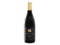 Red wine bottle with a black label and gold details, including a sun and the text 'Barbera D'Asti Superiore 2019'.