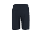 Dark blue sporty men's shorts with an elastic waistband and back pockets.