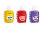 Three handwashes with pump: passion fruit & coconut, pomegranate, and elderberry.