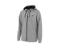 Men's grey zip-up hoodie