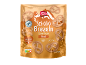 Packaging of salty pretzels in blond chocolate, with ingredient and nutritional information.