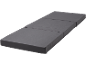 Grey three-section folding mattress