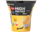 High protein vanilla mousse in a cup