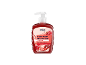 Red liquid soap with pomegranate scent, moisturizing and pH-skin neutral.