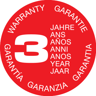 3-year warranty seal