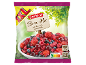 Bag of frozen berries, cherries, and raspberries with XXL marking and Nutri-Score.