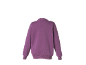 Rear view of a men's sweatshirt in purple color.