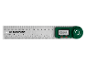 Digital angle ruler with a display showing 888.8 degrees, ON/OFF and ZERO buttons.