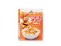 Box of crunchy honey & peanut flakes, featuring a cartoon bee and a bowl of cereal.