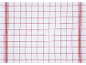 White kitchen towel with red checkered pattern