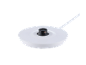 White round kettle base with a black central connector and a white cord.