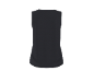 Black women's tank top, back view
