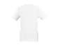 White short-sleeved t-shirt, back view.