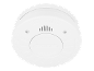 White smoke detector with „TEST/HUSH” text and „TWIST TO REMOVE” and „TWIST TO TIGHTEN” instructions.