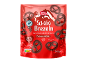 Red packaging of chocolate-covered salty pretzels, with 60% dark chocolate and a Rainforest Alliance label.