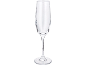 Clear stemmed glass for beverages