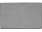 Grey rectangular drying mat with an embossed textured pattern.