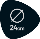 Diameter 24 cm
