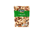 Roasted hazelnuts package displaying nutritional information and a weight of 200g.