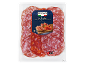 Three types of sliced Italian salami: Salame Fino all'Aglio, Salame Ventricina, Salame Bottega, 100g.